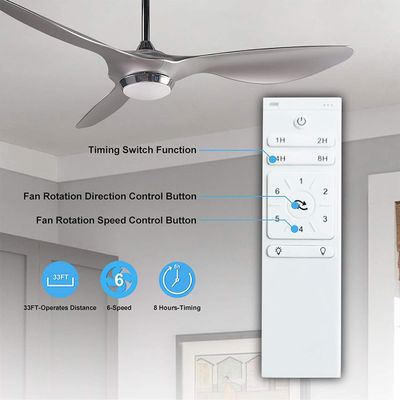 বিলাসবহুল আধুনিক উজ্জ্বল 72w সিলিং ফ্যান LED লাইট বডি ল্যাম্প মেটাল মোটর সুইচ