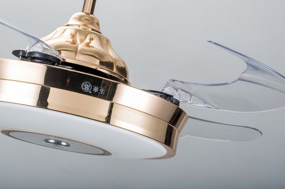 ব্লেডলেস 5250lm 70W 42 ইঞ্চি রিট্র্যাক্টেবল সিলিং ফ্যান লাইট রিমোট কন্ট্রোল সহ