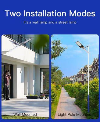 150W 250W 450W LED সৌর শক্তি চালিত স্ট্রিট লাইট 6V 5 মোড সোলার রোড ল্যাম্প