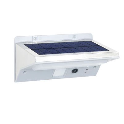 অ্যালুমিনিয়াম বেস সহ IP65 6000-6500K আউটডোর LED সোলার সেন্সর ওয়াল লাইট 3.7V
