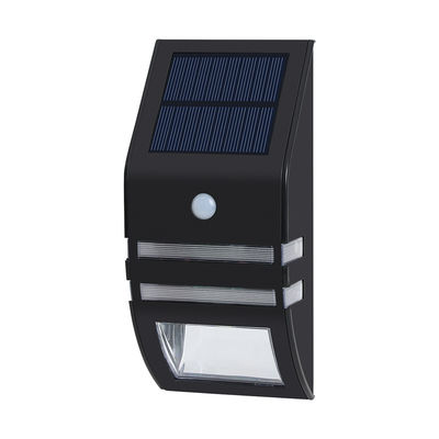 কালো 120LM LED সোলার সেন্সর ওয়াল লাইট আউটডোর 8-10 ঘন্টা কাজের সময়