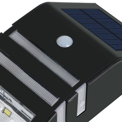 কালো 120LM LED সোলার সেন্সর ওয়াল লাইট আউটডোর 8-10 ঘন্টা কাজের সময়