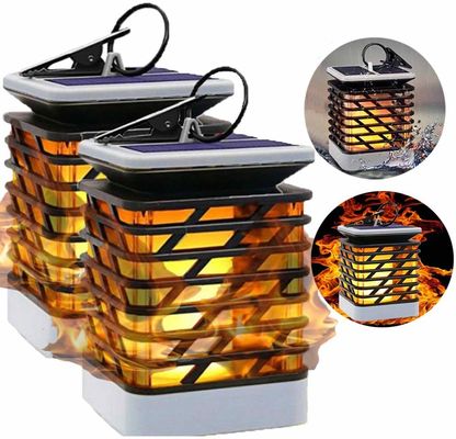 30LM 3500K সোলার লেড ফ্লিকারিং ফ্লেম টর্চ লাইট
