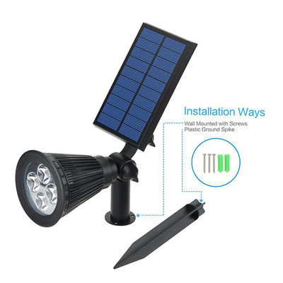 স্পাইক 6pcs LED সোলার গার্ডেন লাইট ল্যান্ডস্কেপ স্পটলাইট 200lm আউটডোর