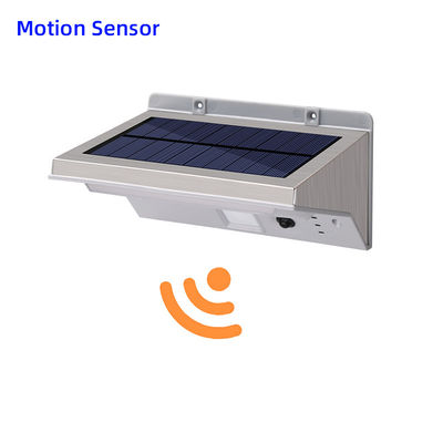 100lm/W 6000K 5V LED সোলার সেন্সর ওয়াল লাইট সোলার চালিত পীর আউটডোর লাইট