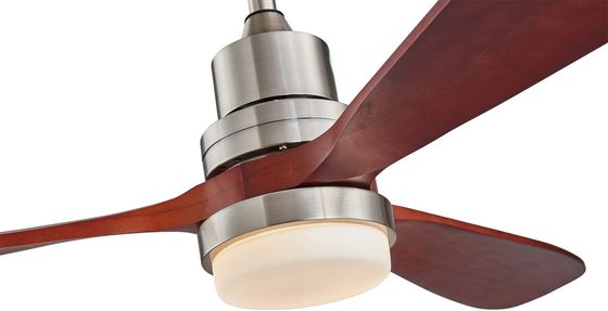 EMC হোম হোটেল 220v 1320MM কাঠ সিলিং ফ্যান লাইট তিন গতি কাস্টমাইজড