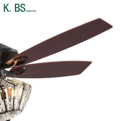 65W 120V লিভিং রুম ডেকোরেটিভ সিলিং ফ্যান / স্পার্কলি সিলিং ফ্যান সুপার ব্রাইটনেস