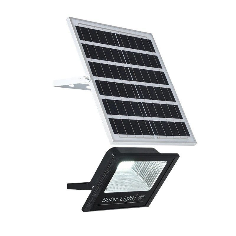 রোড জিম গার্ডেনের জন্য সুপার ব্রাইট 1560LM 100W LED সোলার ফ্লাড লাইট 6500K
